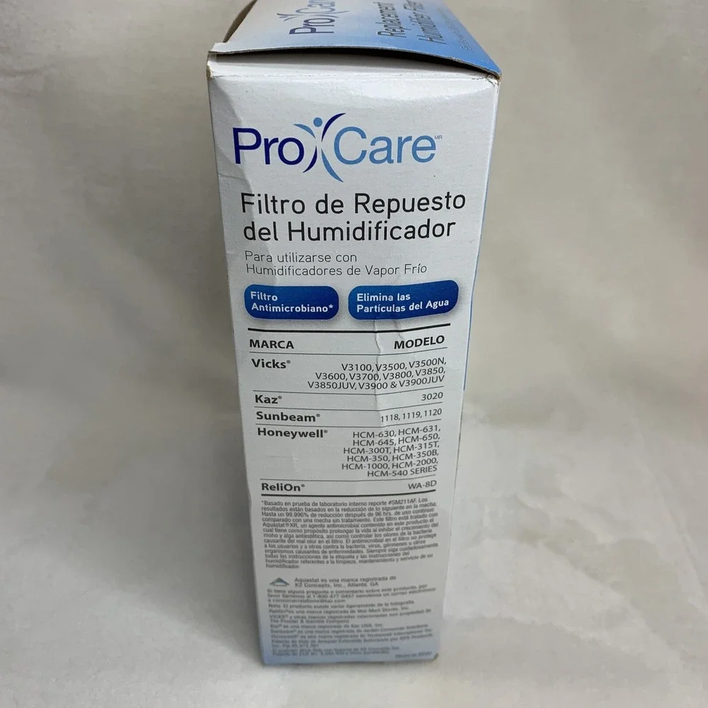 Pro Care PCWF2 Replacement‎ Humidifier Filter For Use With Cool Mist Humidifiers